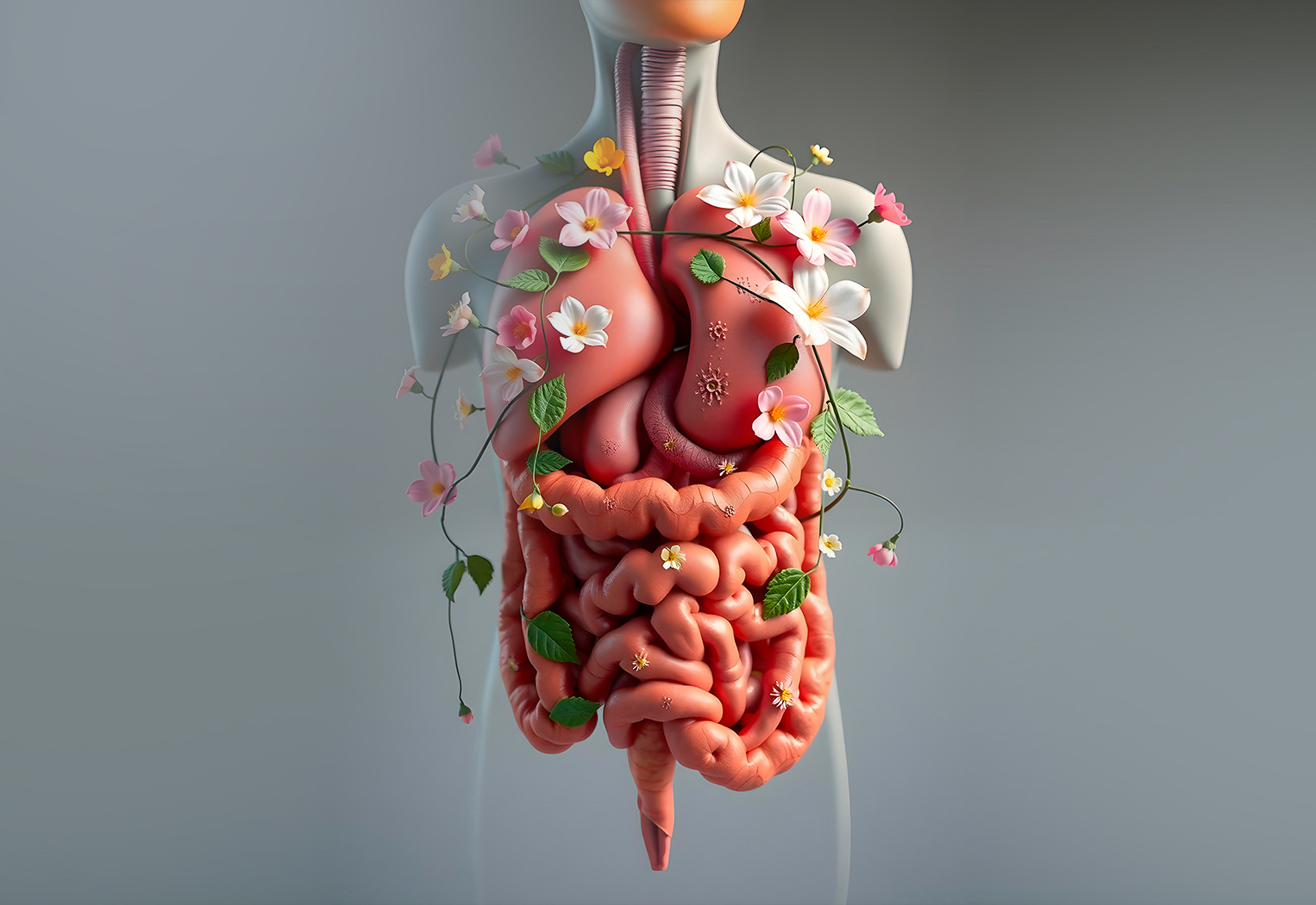 Supports the functions of the large intestine