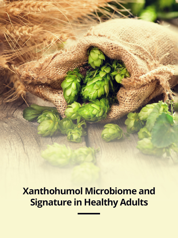Xanthohumol Microbiome and Signature in Healthy Adults